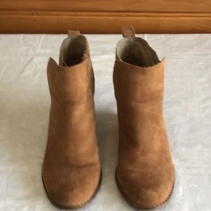 Lucky Brand Wedge boots size 8.5 tan leather